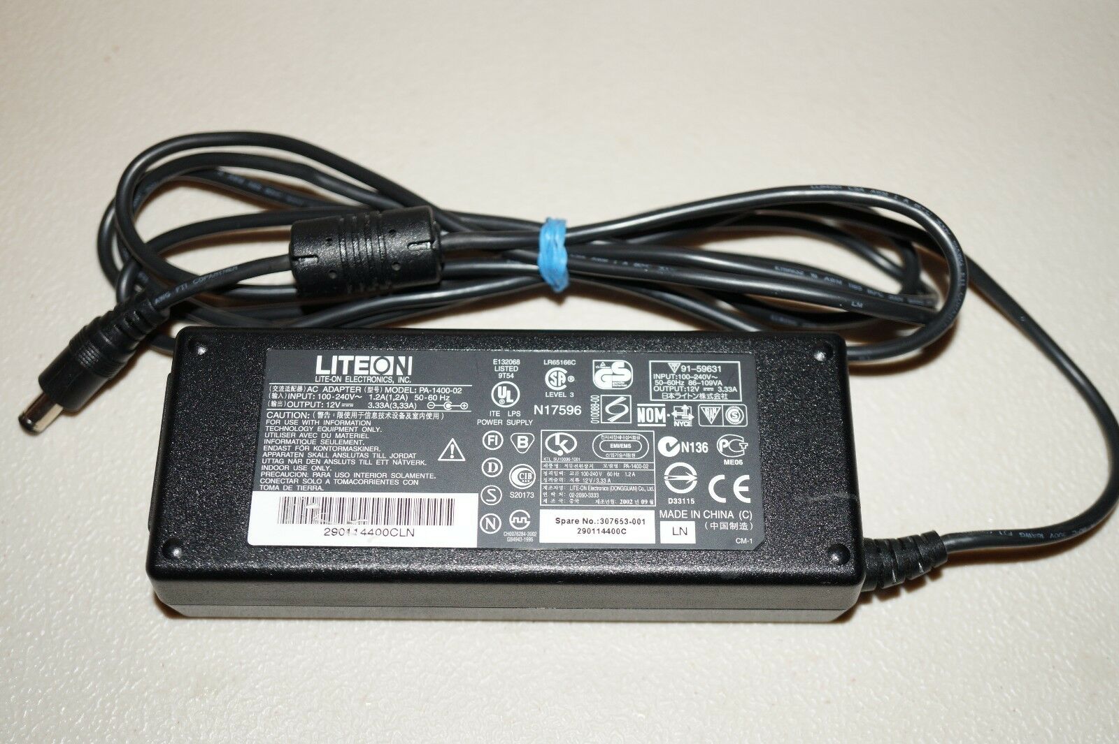 *100% Brand NEW* 12V 3.3A Lite-On PA-1400-02 AC Adapter Power Supply